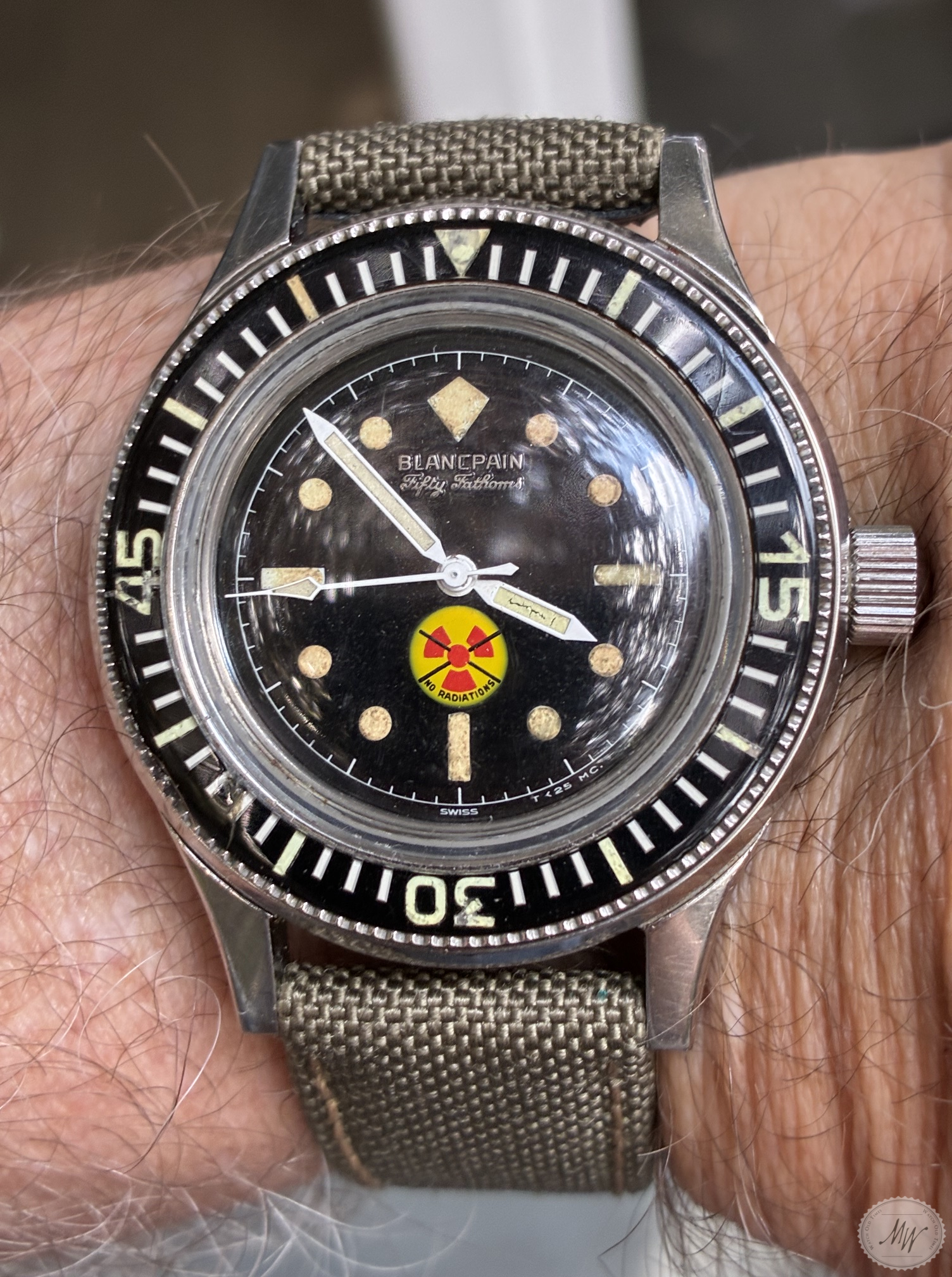 -VERKAUFT- Blancpain Fifty Fathoms „Bund“ Ref. 6645-12-149-5012 aus den 60er Jahren – Bild 2